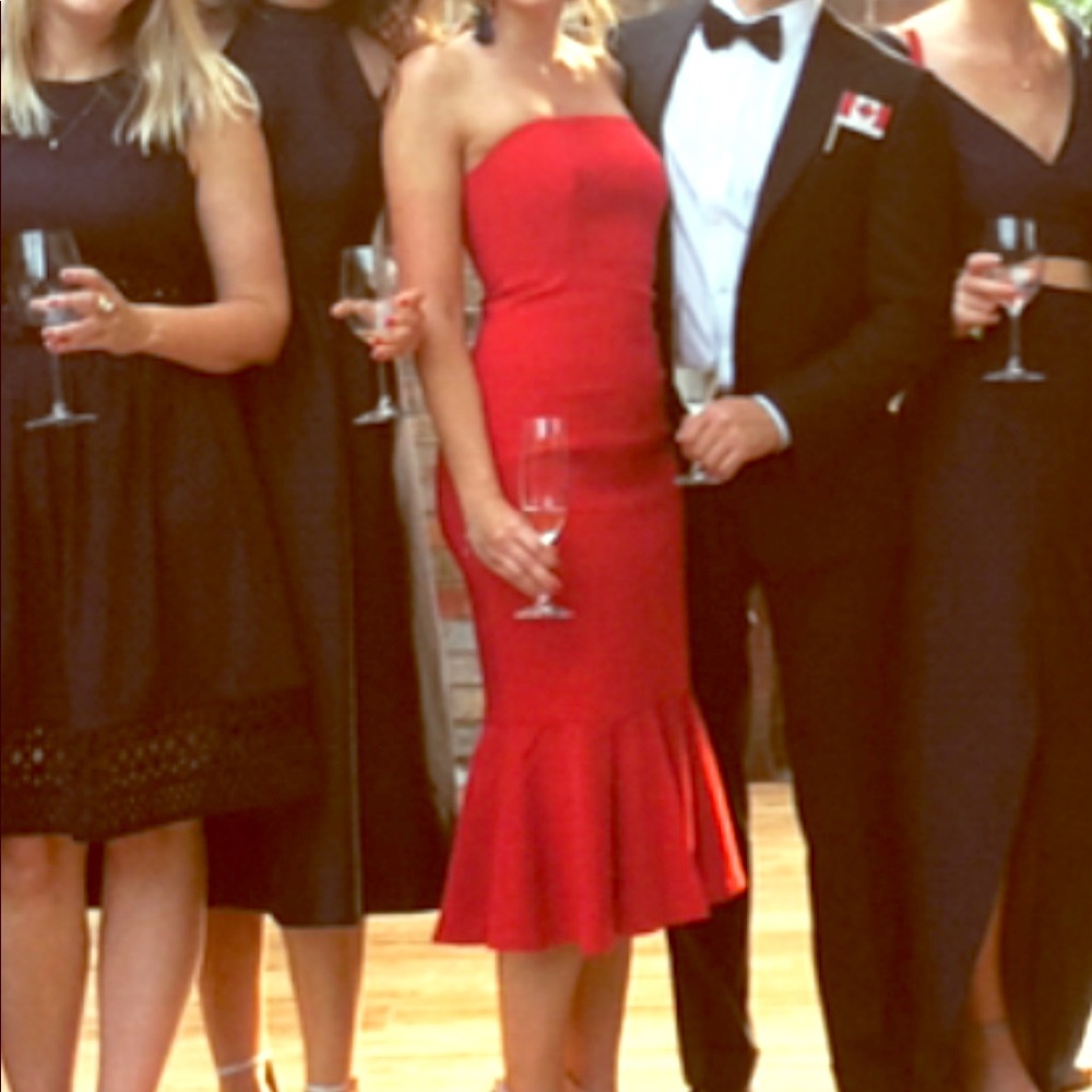 red Club Monaco dress -cocktail or black tie